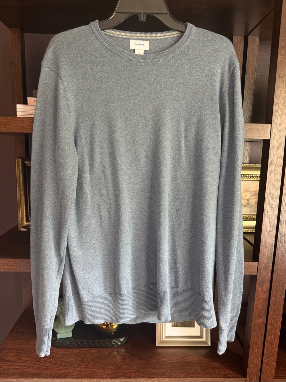 Old Navy Men's Lightweight Blue Crewneck Sweater Size Large
